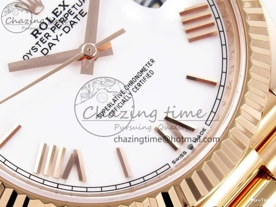 MiroTime 0318 Day Date 40 RG 228235 ARF 1:1 Best Edition White Roman Dial on President Bracelet VR Bright 1510